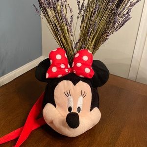 DISNEY MINNIE MOUSE PLUSH HEAD SHOULDER BAG